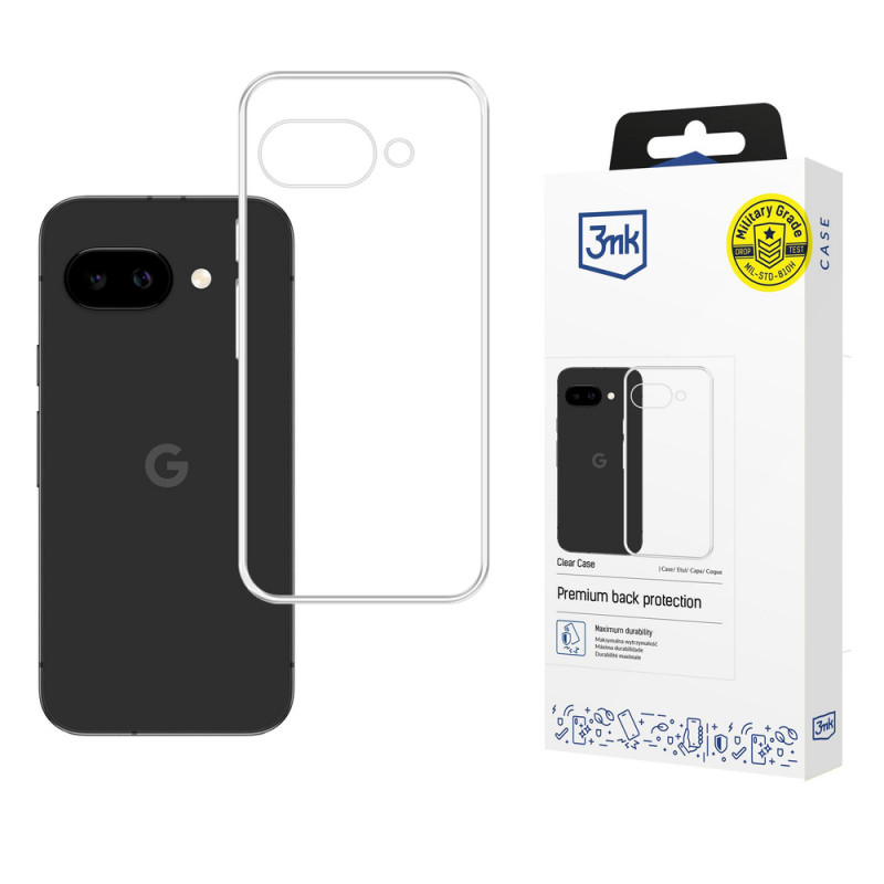 Capa para smartphone 3MK Clear Case Google Pixel 10A, transparente