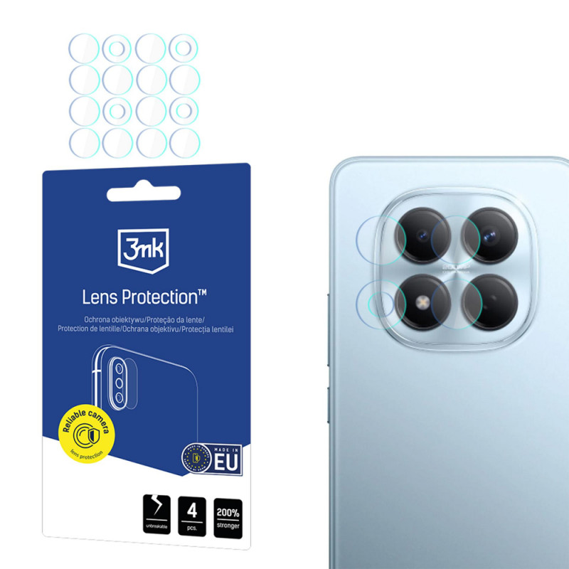 Protetor de lentes de câmara 3MK Lens Protection para Xiaomi Redmi Note 15 Pro 4G / Pro 5G / Pro+ 5G (4 un.)