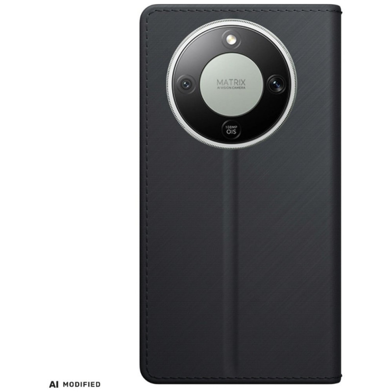 Capa carteira 3MK para Honor Magic 8 Lite, preta