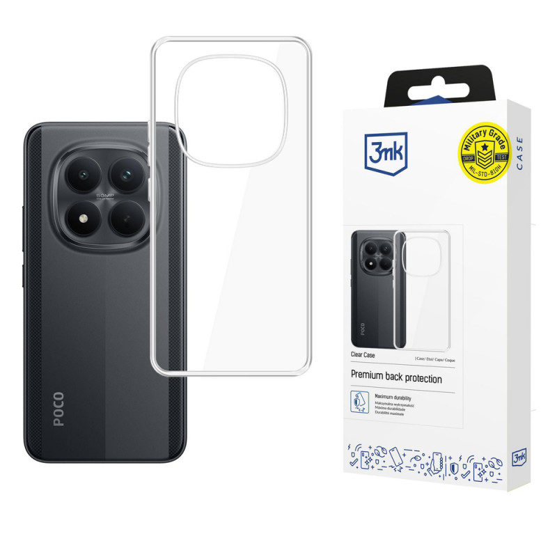 Capa 3MK Clear Case para Xiaomi Poco M8 Pro 5G, transparente