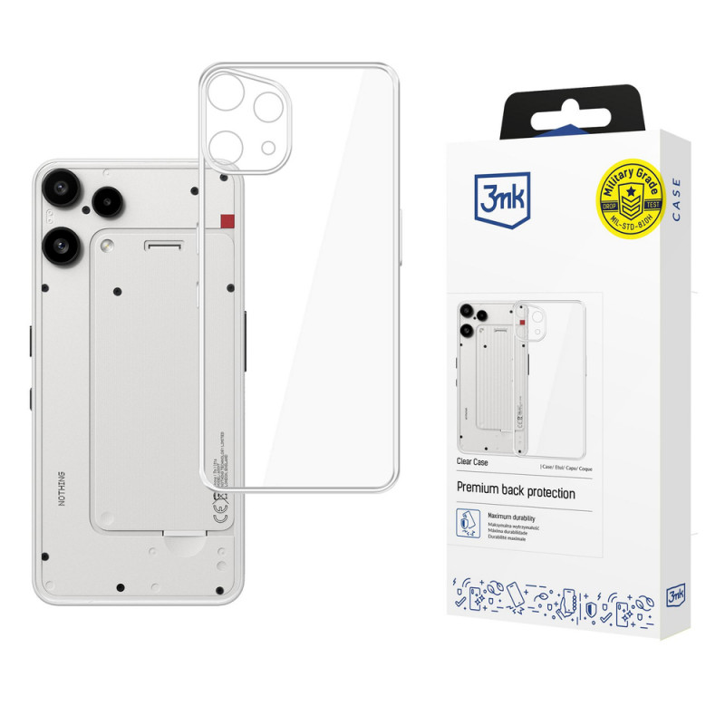 Capa 3MK Clear Case para Nothing Phone (3a) Lite, transparente