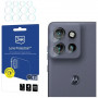 Proteção de lentes 3MK para Motorola Edge 60 Neo 5G, vidro híbrido para lentes de câmara (4 un.)