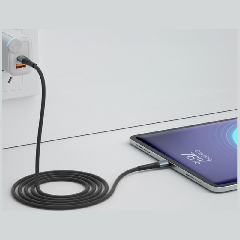 Cabo 3MK Hyper Cable N-SERIES USB-C para USB-C, 3 m, 100 W, preto