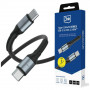 Cabo 3MK Hyper Cable N-SERIES USB-C para USB-C, 3 m, 240 W, preto