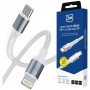 Cabo 3MK Hyper Cable N-SERIES USB-C para Lightning, 2 m, 27 W, branco