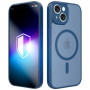 Capa 3MK Misty MagCase para Apple iPhone 15, azul