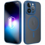 Capa 3MK Misty MagCase para Apple iPhone 15 Pro, azul
