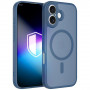 Capa 3MK Misty MagCase para Apple iPhone 16, azul