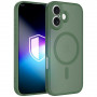 Capa 3MK Misty MagCase para Apple iPhone 16, verde