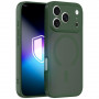 Capa magnética 3MK Misty MagCase para Apple iPhone 17 Pro Max, verde
