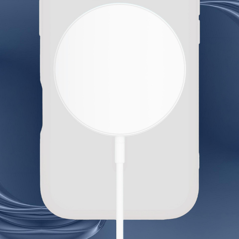 Capa para smartphone 3MK Misty MagCase Apple iPhone 15 Pro Max, compatível com MagSafe, branca