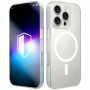 Capa para smartphone 3MK Misty MagCase Apple iPhone 16 Pro, compatível com MagSafe, branca
