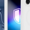 Capa para smartphone 3MK Misty MagCase Apple iPhone 16 Pro, compatível com MagSafe, branca