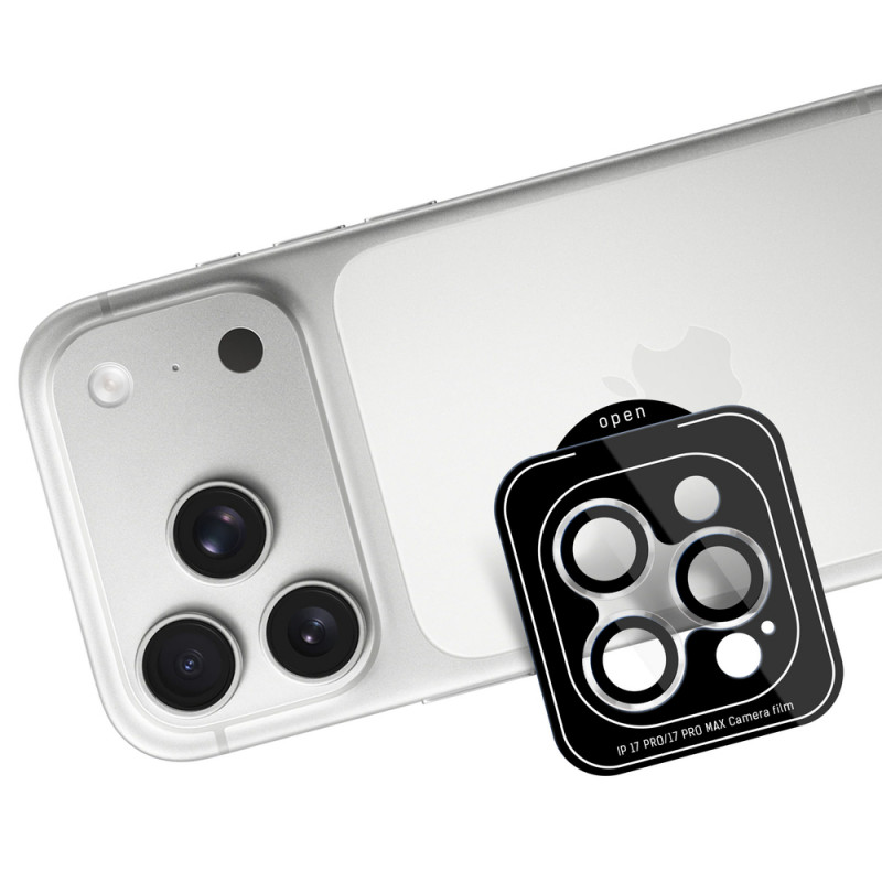 Protetor de lentes de câmara 3MK Lens Protection Pro para Apple iPhone 18 Pro / 18 Pro Max, preto