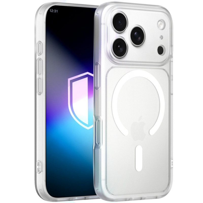 Capa para telemóvel 3MK Misty MagCase Apple iPhone 17 Pro Max / 18 Pro Max, branca