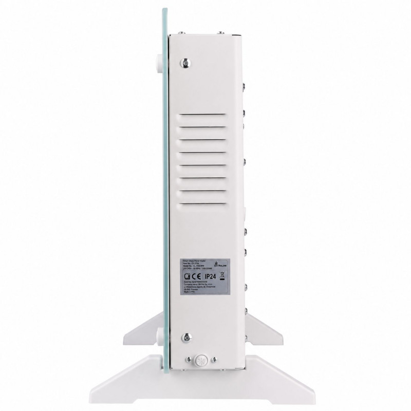 Aquecedor de painel de vidro inteligente Extralink LPL-23A-WH, 2000 W, WiFi, branco