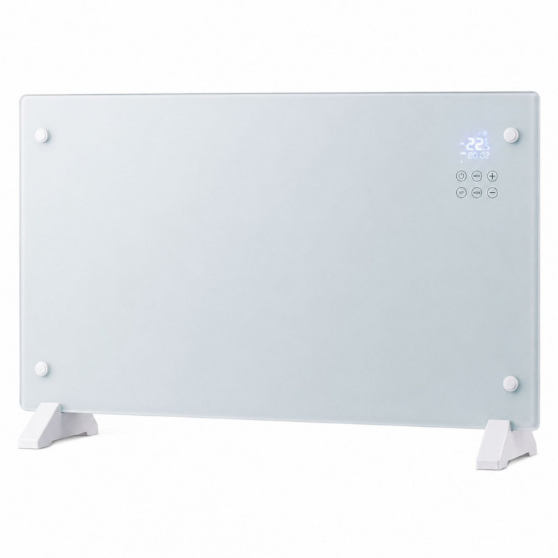 Aquecedor de painel de vidro inteligente Extralink LPL-23A-WH, 2000 W, WiFi, branco