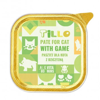 TILLO comida húmida para gatos Pate Game, 100 g