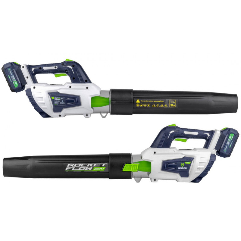 Soprador sem fios Wuber W04400, 20 V, 160 km/h