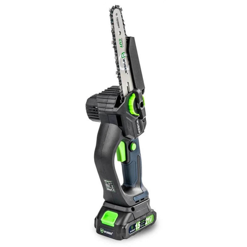Wuber W37007 Motosserra sem fio, 21 V, 5 m/s