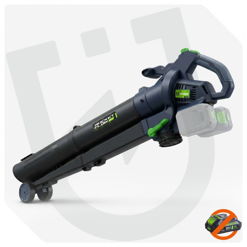 Soprador de folhas Wuber W04403, 40 V, 245 km/h