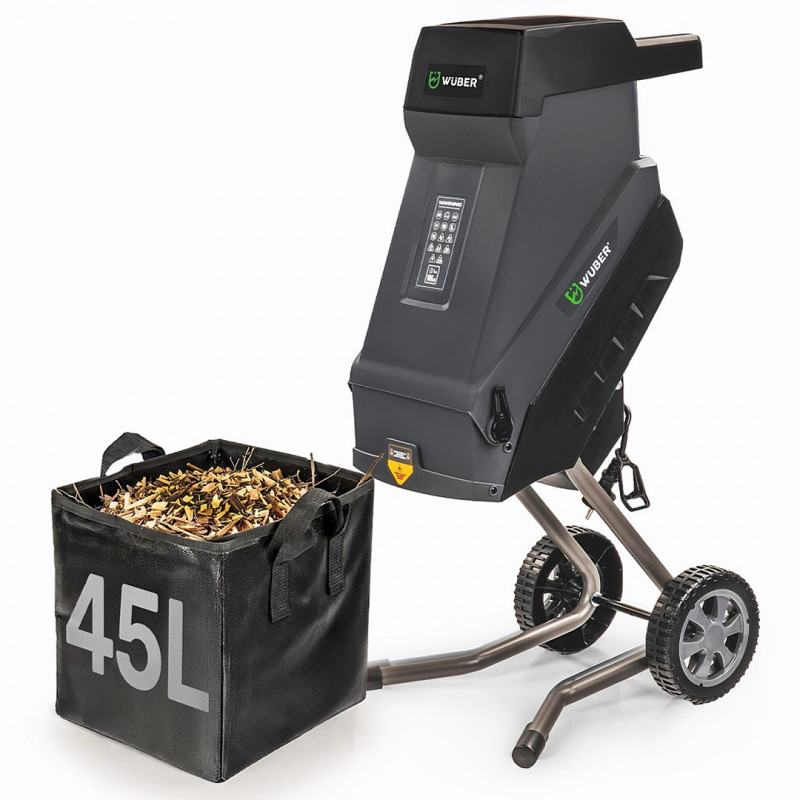 Wuber W94205 Triturador elétrico de lâminas para ramos, 2500 W, 45 L