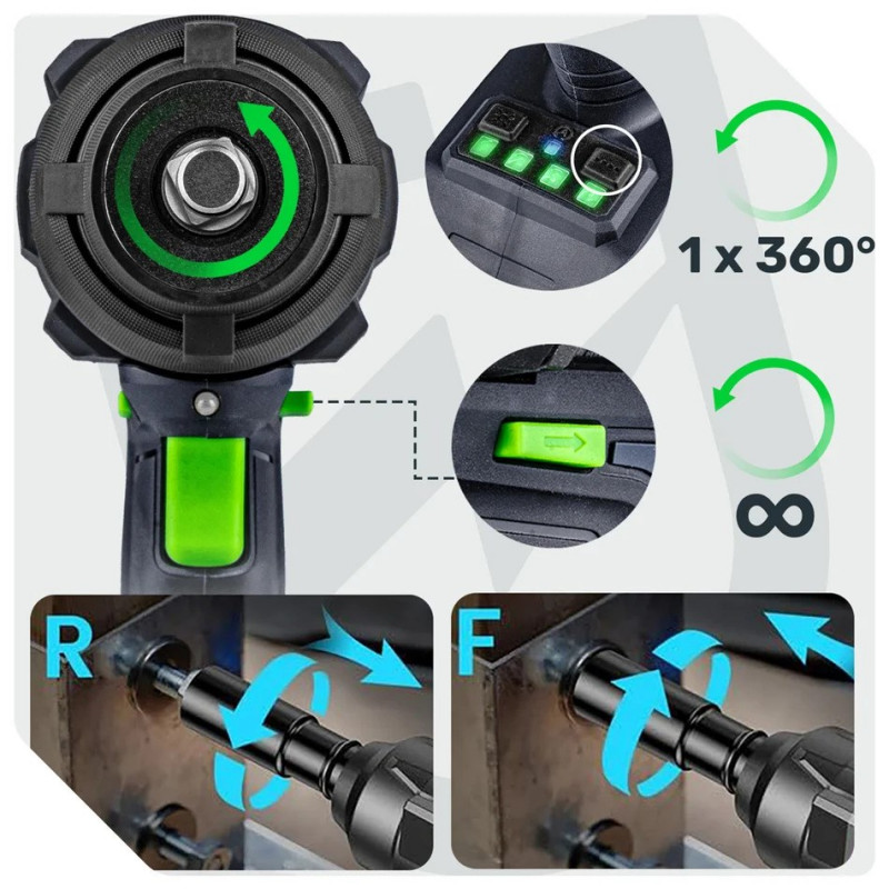 Wuber W04606 Chave de impacto, 20 V