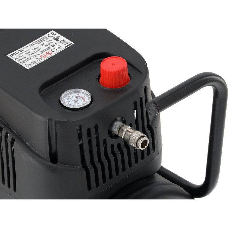Compressor de ar sem óleo YATO 24 L YT-23343