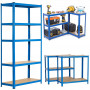Estante metálica Extralink 180x90x40, azul