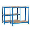 Estante metálica Extralink 180x90x40, azul