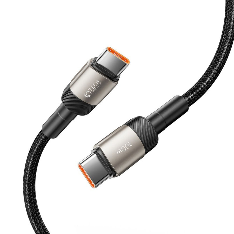 Cabo Tech-Protect UltraBoost Evo USB-C / USB-C 100W 5A 200cm Titanium