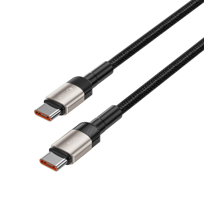 Cabo Tech-Protect UltraBoost Evo USB-C / USB-C 100W 5A 100cm titânio
