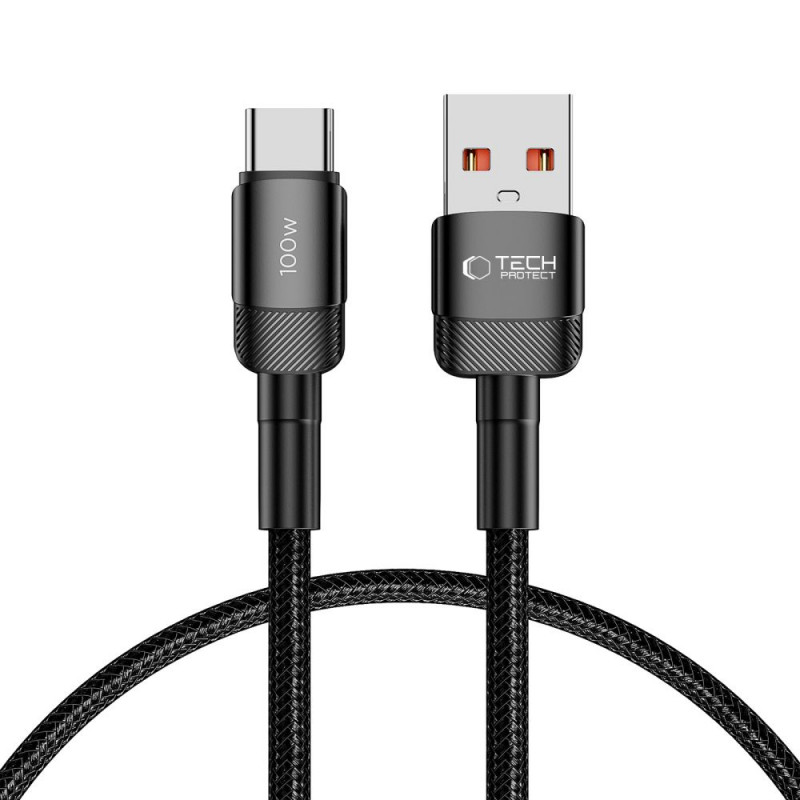 Cabo Tech-Protect UltraBoost Evo USB-A / USB-C 100W 5A 50cm preto