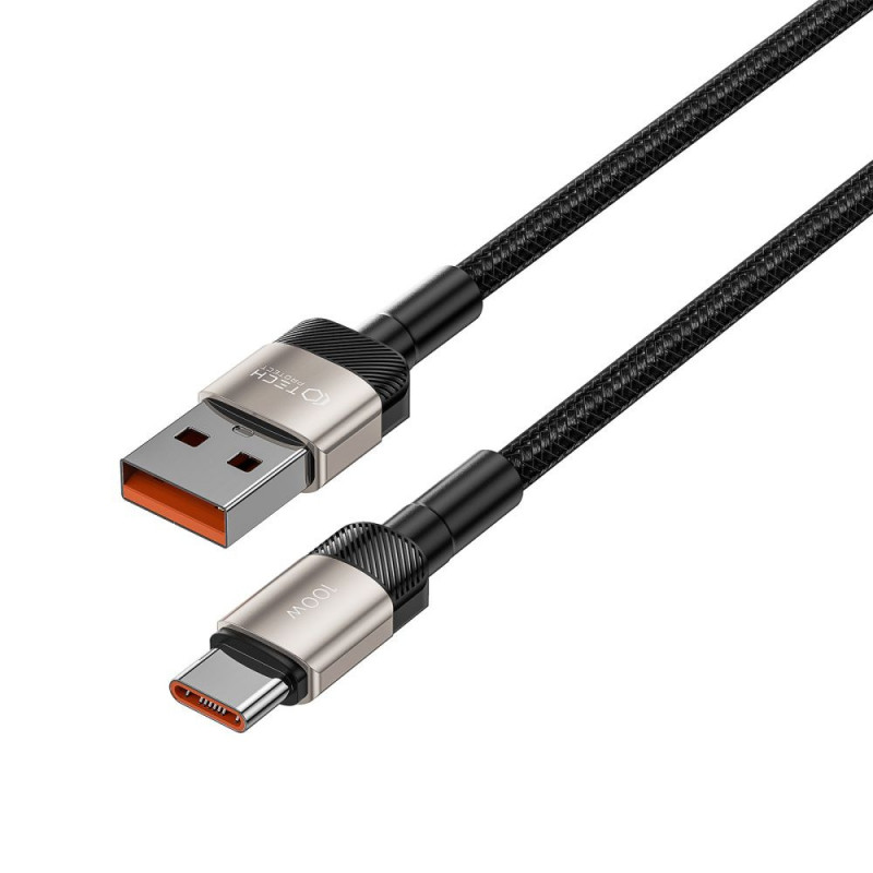 Cabo Tech-Protect UltraBoost Evo USB-A / USB-C 100W 5A 200cm Titanium