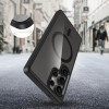 Capa Tech-Protect Magmat MagSafe para Samsung Galaxy S25 Ultra, preta/transparente