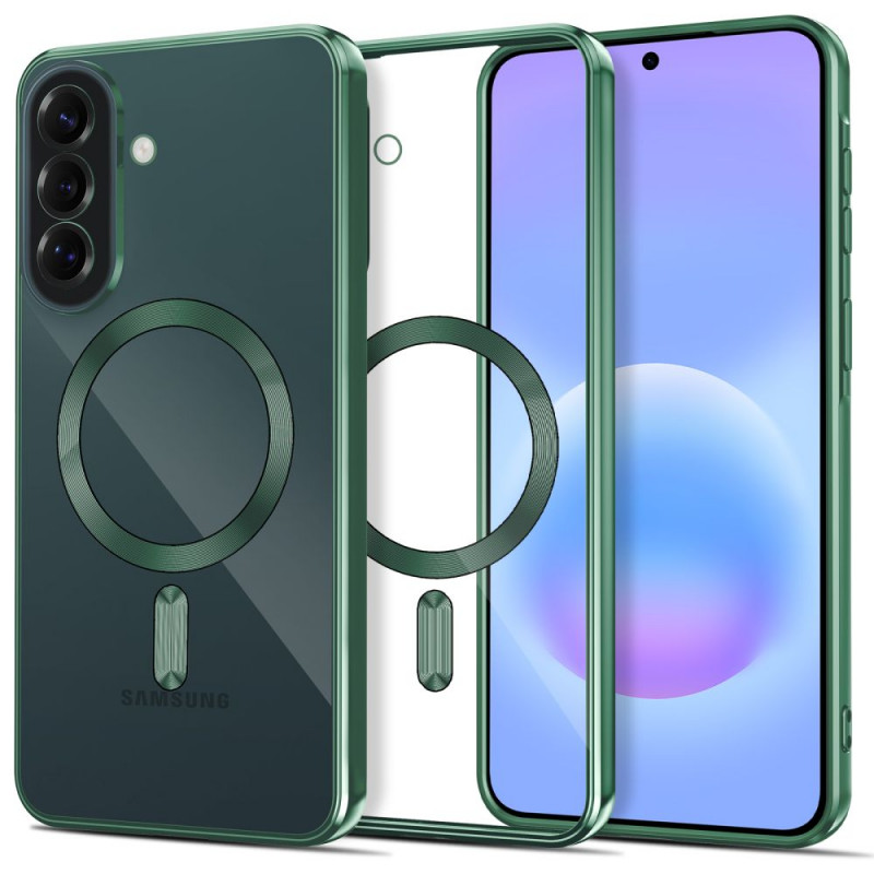 Capa Tech-Protect MagFlex MagSafe para Samsung Galaxy A37 5G, verde selva