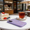 Capa Tech-Protect Magmat MagSafe para Samsung Galaxy A57 5G, lilás mate