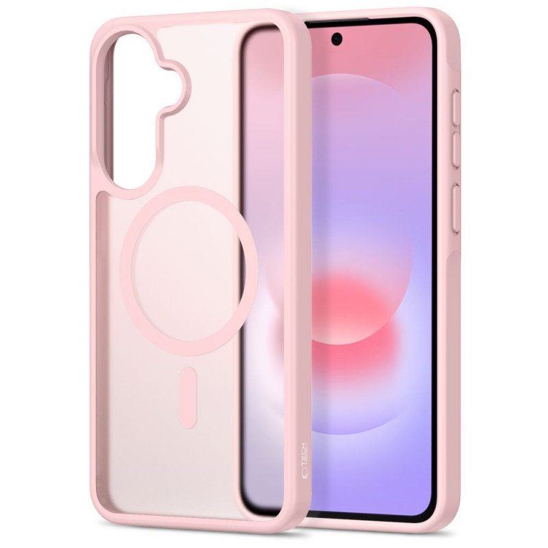 Capa Tech-Protect Magmat MagSafe para Samsung Galaxy A36 / A56 / A37 5G, rosa mate