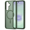 Capa Tech-Protect Magmat MagSafe para Samsung Galaxy A36 / A56 / A37 5G, verde mate