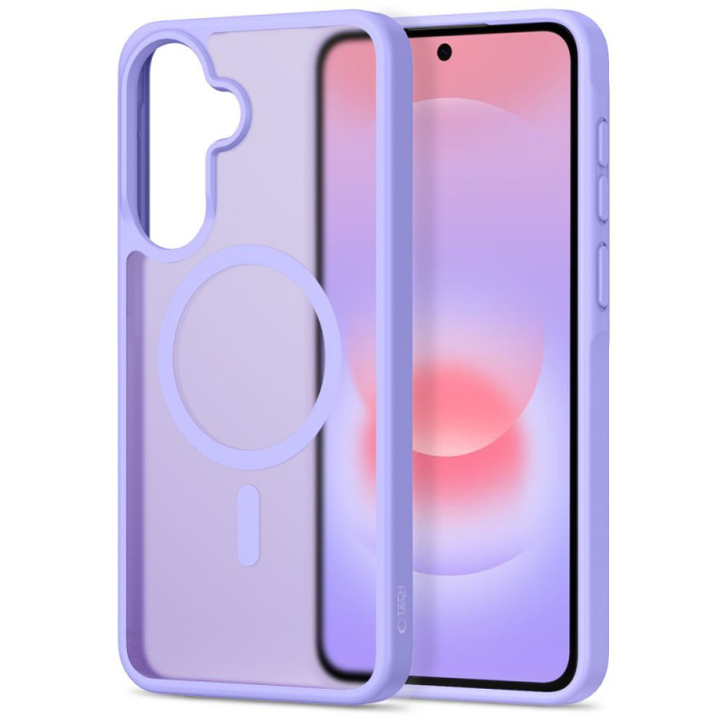 Capa Tech-Protect Magmat MagSafe para Samsung Galaxy A36 / A56 / A37 5G, lilás mate