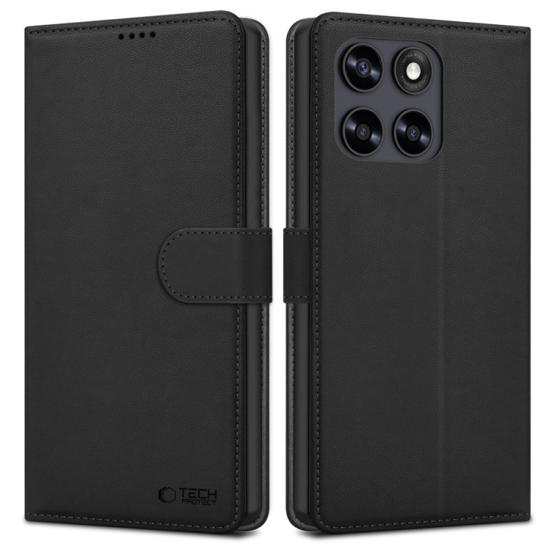 Capa Wallet Tech-Protect para Motorola Moto G67 / G77, preta