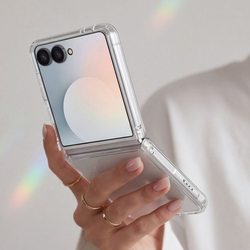 Capa Tech-Protect FlexAir Hybrid para Samsung Galaxy Z Flip 8, transparente