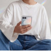 Capa Tech-Protect FlexAir Hybrid para Samsung Galaxy Z Flip 8, transparente