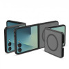 Capa MagSafe Tech-Protect Magmat THP5583 para Samsung Galaxy Z Flip 8, preto mate
