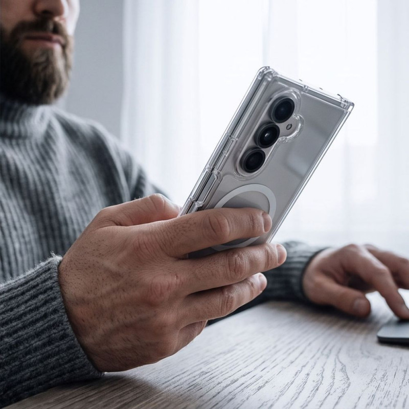 Capa Tech-Protect FlexAir Hybrid MagSafe THP5564 para Samsung Galaxy Z Fold 8 Ultra, transparente