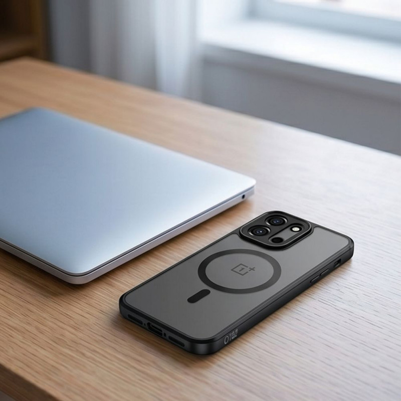 Capa MagSafe Tech-Protect Magmat para OnePlus Nord 6, preto mate