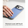 Capa ESR Leather Kickstand MagSafe para Apple iPhone 17 Pro Max / 18 Pro Max, azul-claro