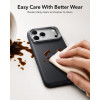 Capa ESR Leather Kickstand MagSafe para Apple iPhone 17 Pro Max / 18 Pro Max, preta