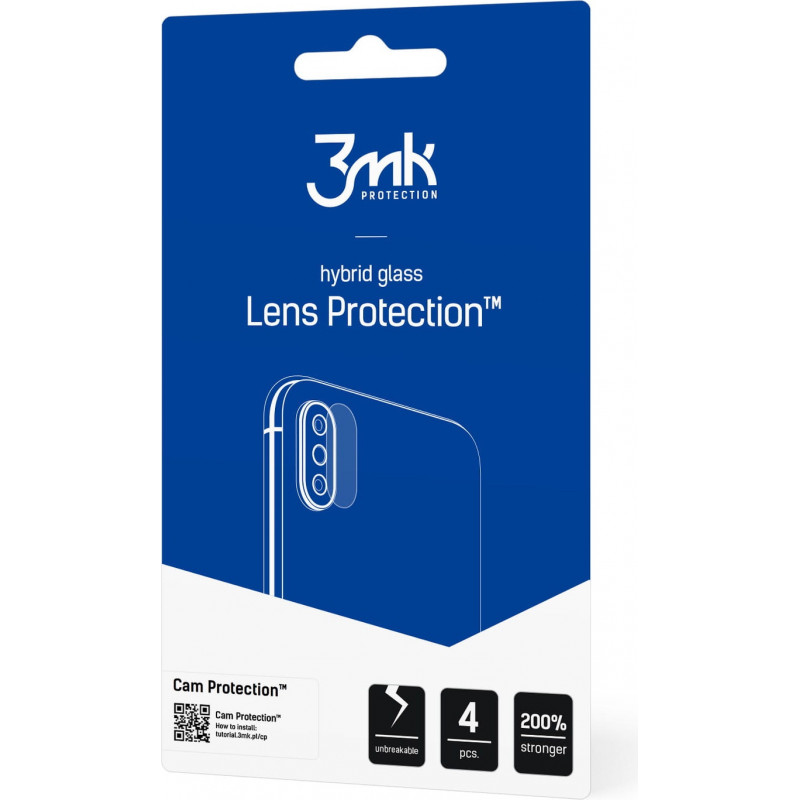Protetor de lentes de câmara 3MK Lens Protection para Realme GT 2 5G (4 unid.)