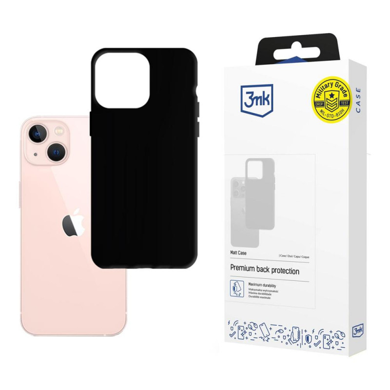 Capa 3MK Matt Case para Apple iPhone 14 Plus / 15 Plus, preta